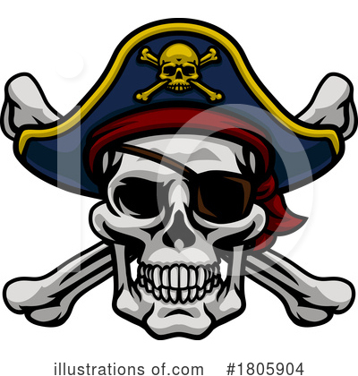 Royalty-Free (RF) Pirate Clipart Illustration by AtStockIllustration - Stock Sample #1805904