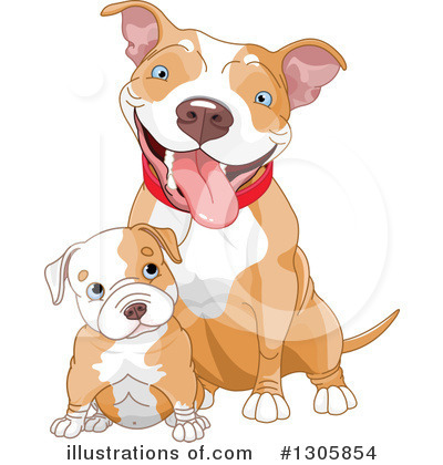 Pit Bull Clipart #1305854 by Pushkin