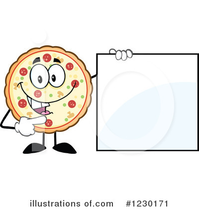 Royalty-Free (RF) Pizza Clipart Illustration by Hit Toon - Stock Sample #1230171