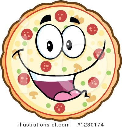 Pizza Clipart #1230174 by Hit Toon