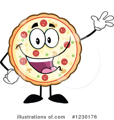 Pizza Clipart #1230176 by Hit Toon