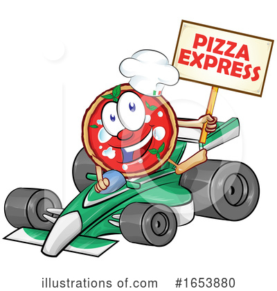 Royalty-Free (RF) Pizza Clipart Illustration by Domenico Condello - Stock Sample #1653880