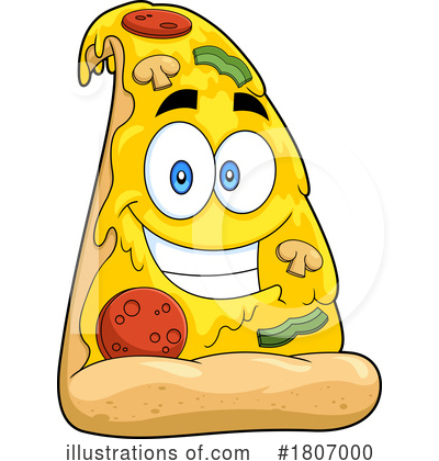 Royalty-Free (RF) Pizza Clipart Illustration by Hit Toon - Stock Sample #1807000