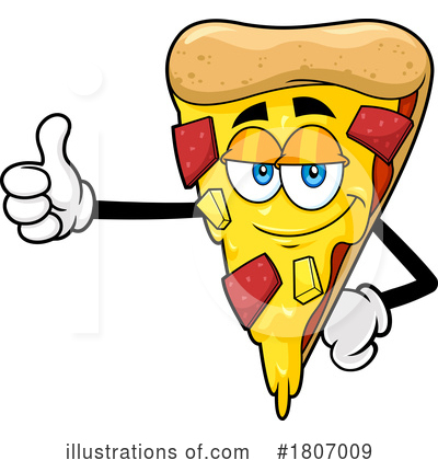 Royalty-Free (RF) Pizza Clipart Illustration by Hit Toon - Stock Sample #1807009