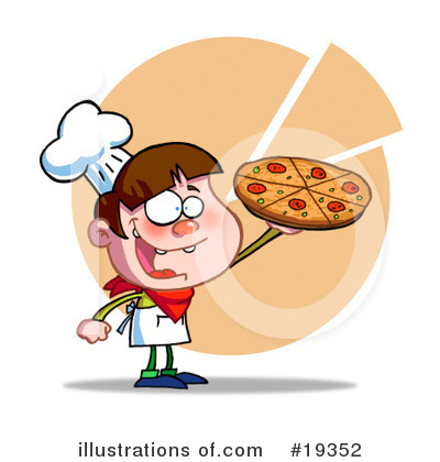 Pizza Chef Clipart #19352 by Hit Toon