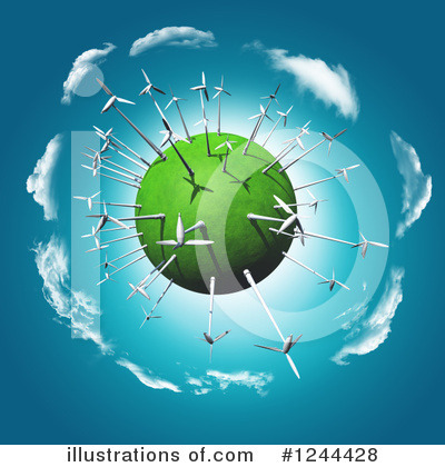 Windmills Clipart #1244428 by KJ Pargeter