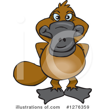 Platypus Clipart #1276359 by Dennis Holmes Designs