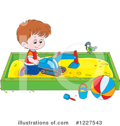 Royalty-Free (RF) Playing Clipart Illustration by Alex Bannykh - Stock Sample #1227543