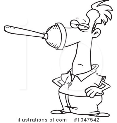 Plunger Clipart #1047542 by toonaday