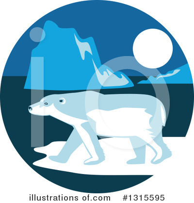 Polar Bear Clipart #1315595 by patrimonio