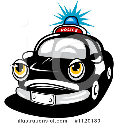 Royalty-Free (RF) Police Car Clipart Illustration by Vector Tradition SM - Stock Sample #1120130