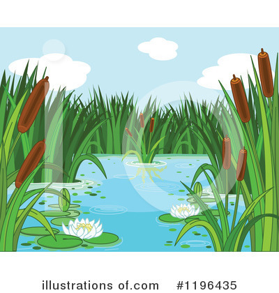 Royalty-Free (RF) Pond Clipart Illustration by Pushkin - Stock Sample #1196435