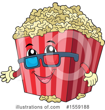 Royalty-Free (RF) Popcorn Clipart Illustration by visekart - Stock Sample #1559188