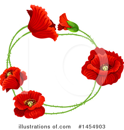 Royalty-Free (RF) Poppy Clipart Illustration by Vector Tradition SM - Stock Sample #1454903