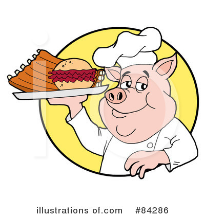 Royalty-Free (RF) Pork Clipart Illustration by LaffToon - Stock Sample #84286