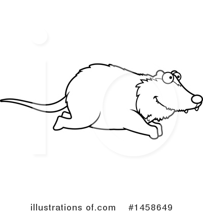 Possum Clipart #1458649 by Cory Thoman