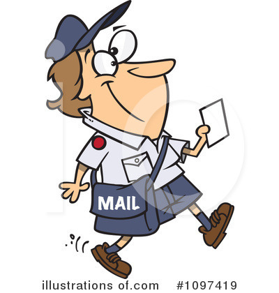 Postal Worker Clipart #1097419 by toonaday