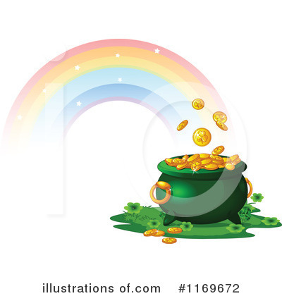 Royalty-Free (RF) Pot Of Gold Clipart Illustration by Pushkin - Stock Sample #1169672