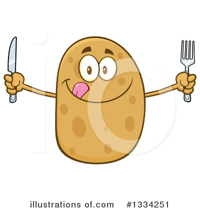 Potato Clipart #1334251 by Hit Toon