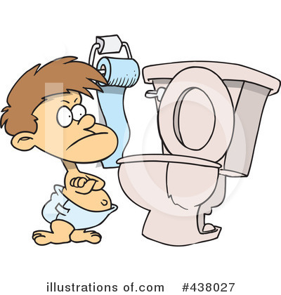 Royalty-Free (RF) Potty Training Clipart Illustration by toonaday - Stock Sample #438027