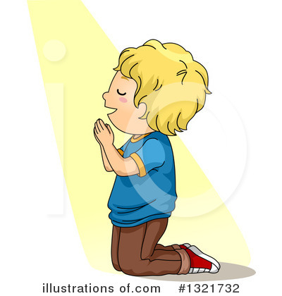 Praying Clipart #1321732 by BNP Design Studio