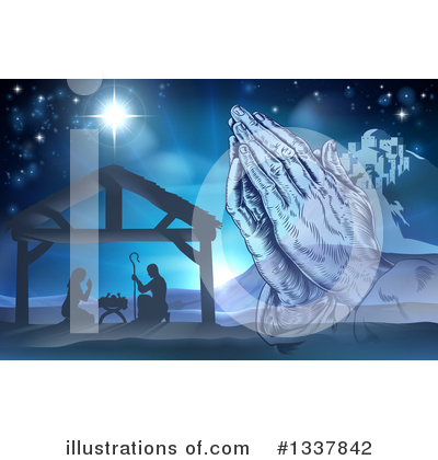 Prayer Clipart #1337842 by AtStockIllustration
