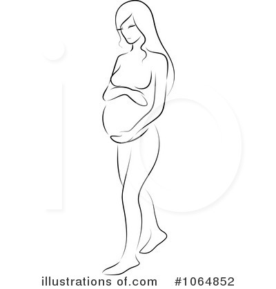 Pregnant Clipart #1064852 by Vector Tradition SM