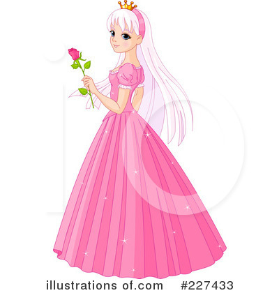 Royalty-Free (RF) Princess Clipart Illustration by Pushkin - Stock Sample #227433