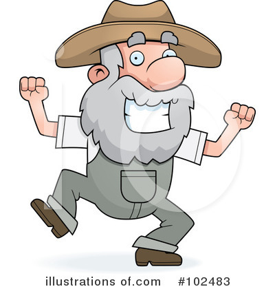 Royalty-Free (RF) Prospector Clipart Illustration by Cory Thoman - Stock Sample #102483