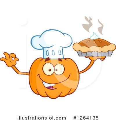 Pumpkin Character Clipart #1264135 by Hit Toon