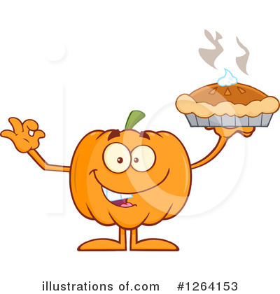 Royalty-Free (RF) Pumpkin Clipart Illustration by Hit Toon - Stock Sample #1264153
