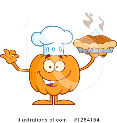 Pumpkin Pie Clipart #1264154 by Hit Toon