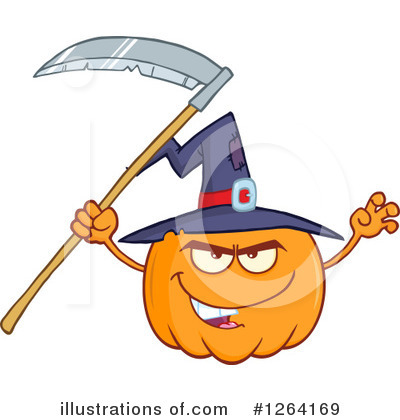 Royalty-Free (RF) Pumpkin Clipart Illustration by Hit Toon - Stock Sample #1264169