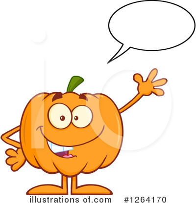 Royalty-Free (RF) Pumpkin Clipart Illustration by Hit Toon - Stock Sample #1264170