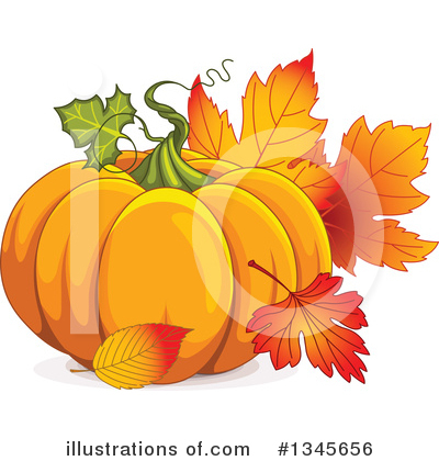 Royalty-Free (RF) Pumpkin Clipart Illustration by Pushkin - Stock Sample #1345656