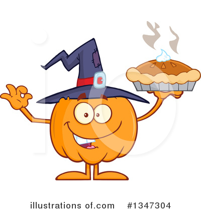 Pumpkin Character Clipart #1347304 by Hit Toon
