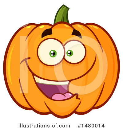 Pumpkin Character Clipart #1480014 by Hit Toon