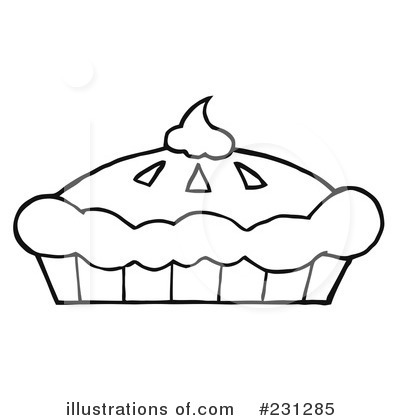 Royalty-Free (RF) Pumpkin Pie Clipart Illustration by Hit Toon - Stock Sample #231285