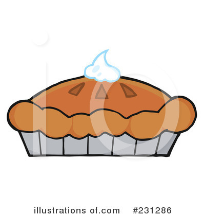 Royalty-Free (RF) Pumpkin Pie Clipart Illustration by Hit Toon - Stock Sample #231286