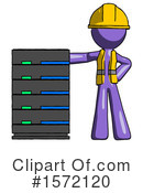 Purple Design Mascot Clipart #1572120 by Leo Blanchette