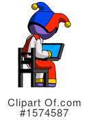 Purple Design Mascot Clipart #1574587 by Leo Blanchette