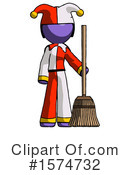Purple Design Mascot Clipart #1574732 by Leo Blanchette
