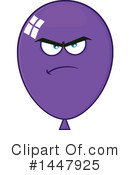 Purple Party Balloon Clipart #1447925 by Hit Toon