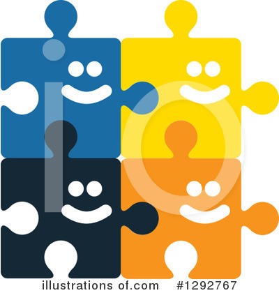 Royalty-Free (RF) Puzzle Piece Clipart Illustration by ColorMagic - Stock Sample #1292767