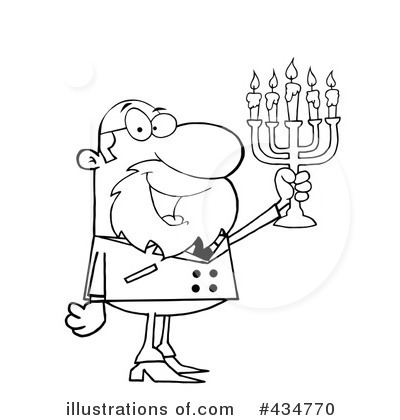 Menorah Clipart #434770 by Hit Toon