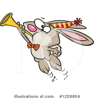 Royalty-Free (RF) Rabbit Clipart Illustration by toonaday - Stock Sample #1226804
