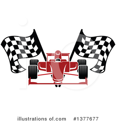 Royalty-Free (RF) Race Car Clipart Illustration by Vector Tradition SM - Stock Sample #1377677