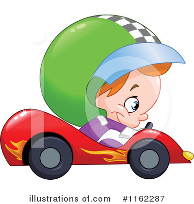 Royalty-Free (RF) Race Car Driver Clipart Illustration by yayayoyo - Stock Sample #1162287