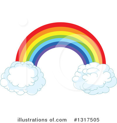 Royalty-Free (RF) Rainbow Clipart Illustration by Pushkin - Stock Sample #1317505