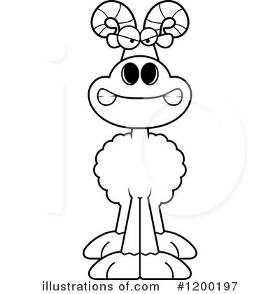 Royalty-Free (RF) Ram Clipart Illustration by Cory Thoman - Stock Sample #1200197